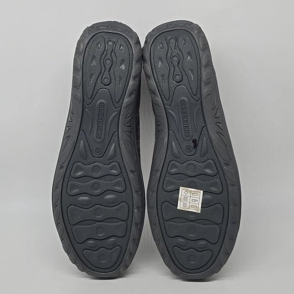 Skechers Reggae Fest Dread Knit Gray Black Slip on Relaxed Fit Flats Women's 11 - Picture 11 of 12